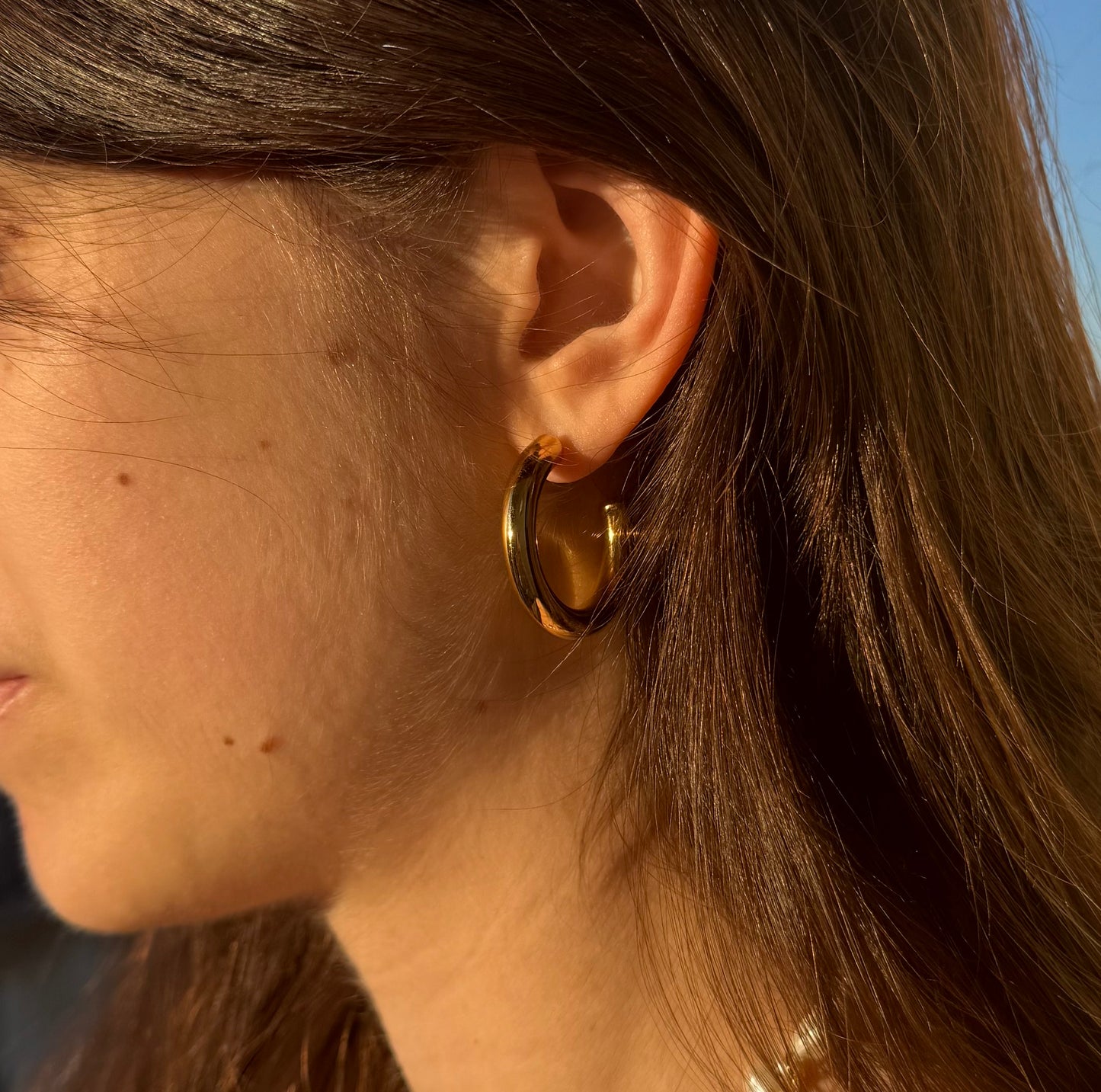 Créoles dorées Amaia